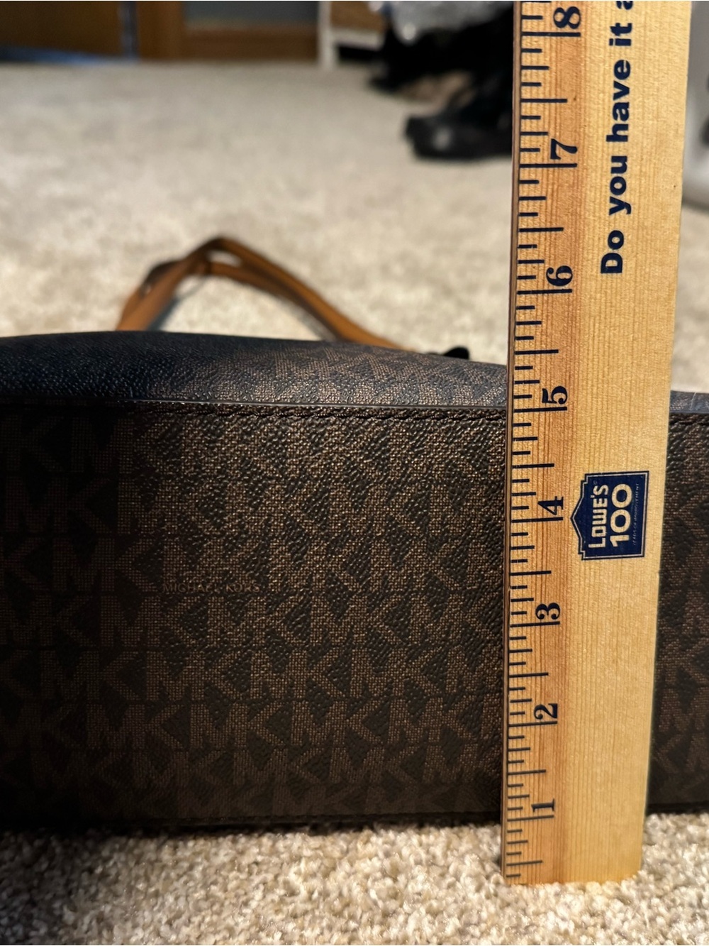 Brown Leather Two Tone Michael Kors Shoulder Bag - Picture 13 of 13